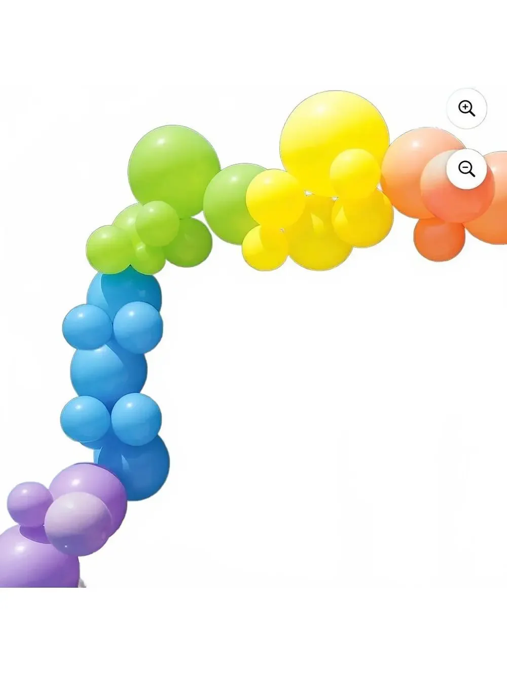 PartyAire 28-Piece Reusable Inflatable Balloon Garland Kit - Rainbow Colors